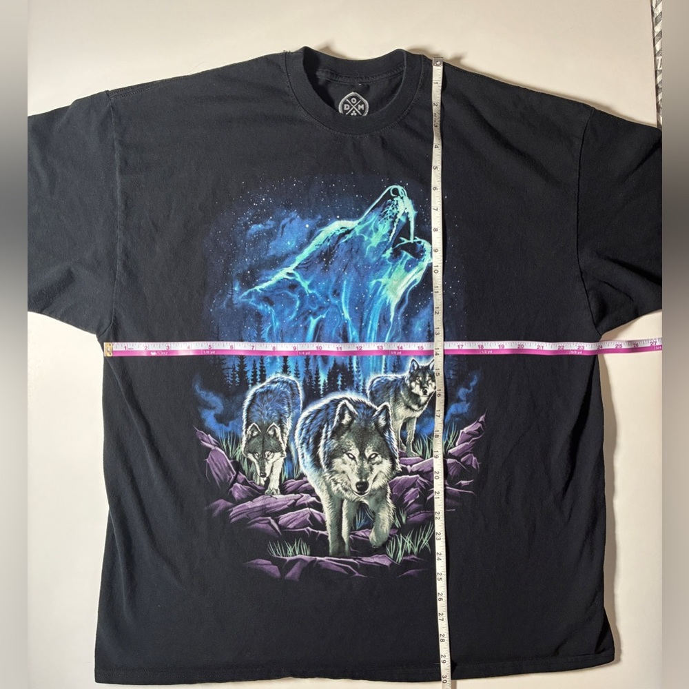 DOM Howling Wolf Pack Nature Graphic T Shirt - Picture 7 of 8